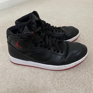 Nike Air Jordan Black/Red Access Jumpman High-Top Sneakers